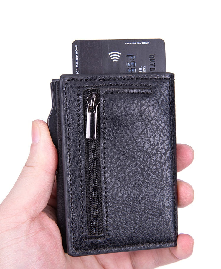 Slim RFID Wallet Card Holder with Money Clip