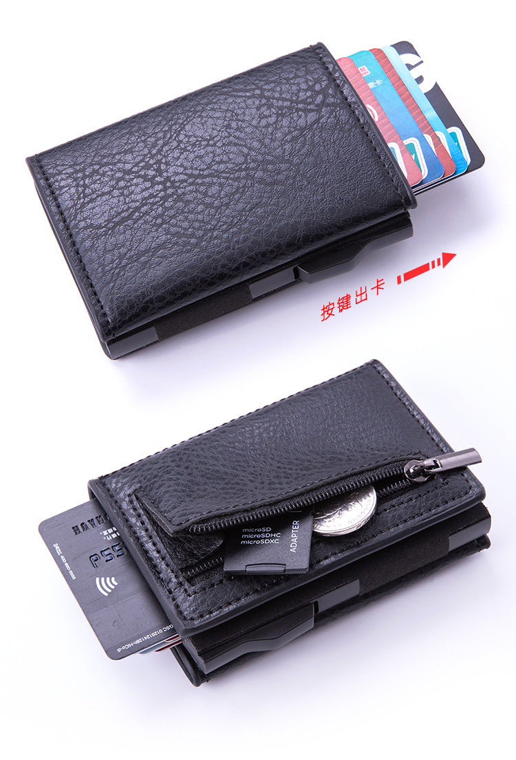 Slim RFID Wallet Card Holder with Money Clip