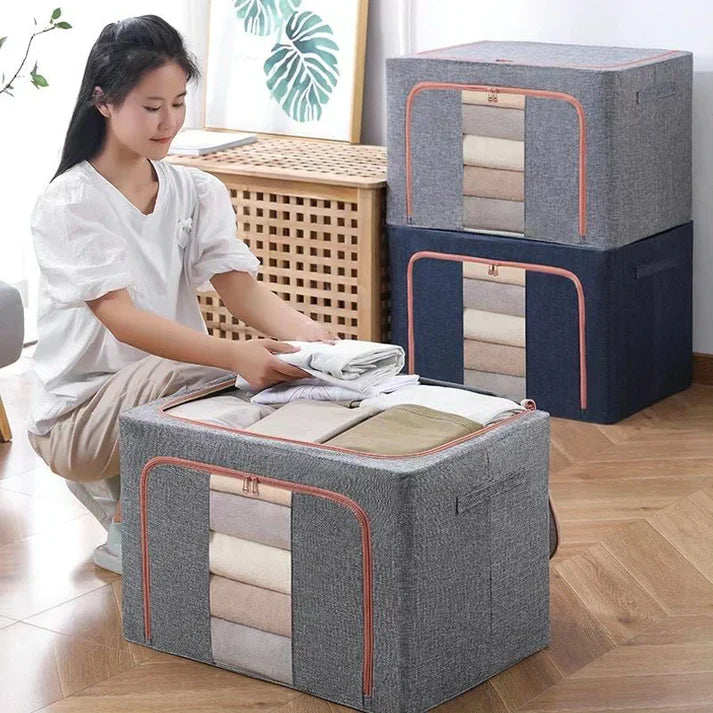 Exford 66 Litre large Capacity Foldable Storage Organizer Box – Perfec ...