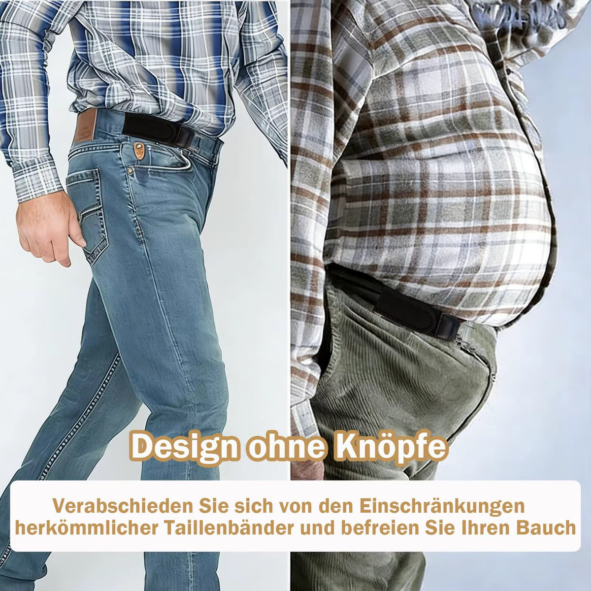 Iron Hook Waist Buckle Waist Belt for Men & Women