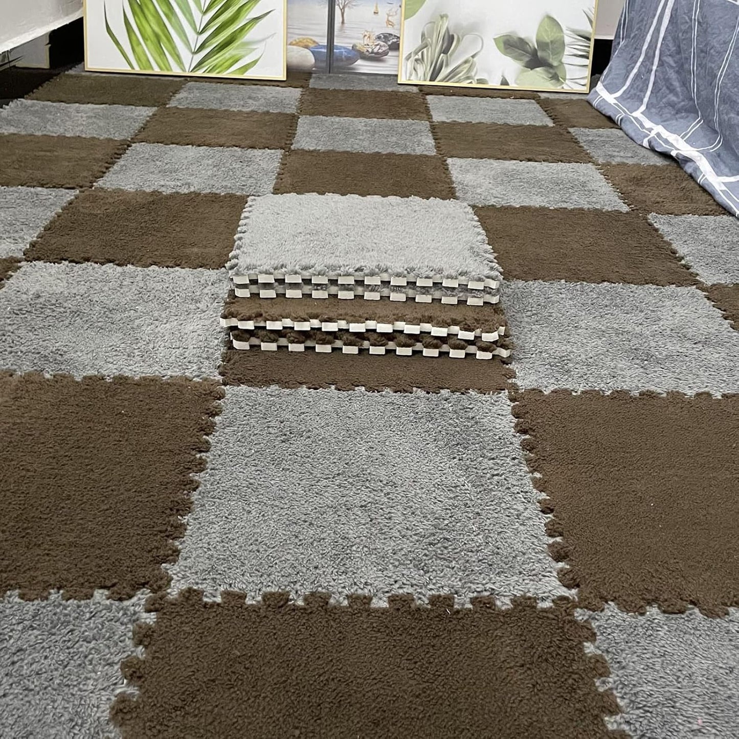 10pcs Soft & Comfortable Carpet Tiles-Perfect for Kenyan Homes